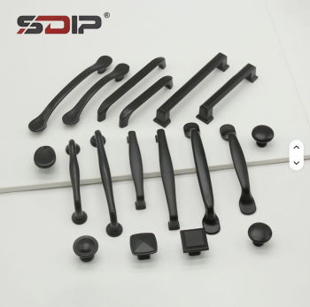 Premium Matte Black Furniture Handles