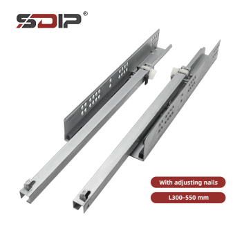 single extension soft-closing under-mount slide with adjustment pin(DONATI)