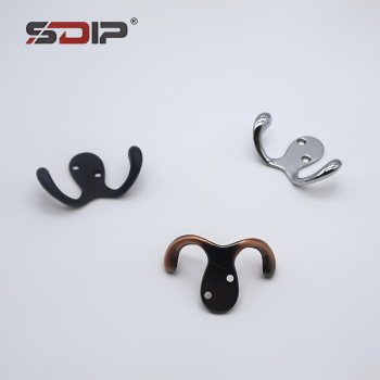 Zinc Alloy Double Prong Wall Hooks