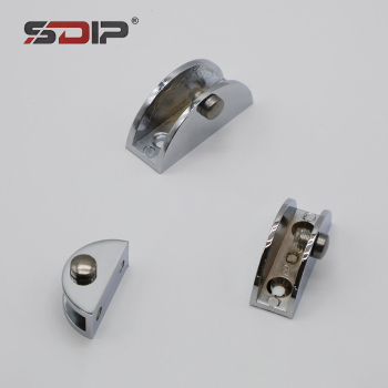 Wall Mounted Adjustable Zinc Alloy Glass Shelf Clamp