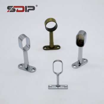 Solid Zinc Alloy Clothes Drying Rod Hanging Base, Hanging Rod Support, Balcony Top-mounted Clothes Drying Rod Flange Base