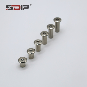 Cold-rolled Steel Clamping Nut, Flat Head Chamfered Hexagonal Glued Board Nut, Locking Nut for Furniture