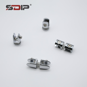 Modern Zinc Alloy Glass Clips for Kitchen & Bathroom Office Cabinet Accessories Furniture Connection Hardware Waterproof Design