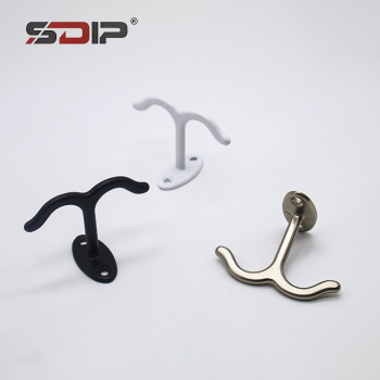 Zinc Alloy Double Prong Wall Coat Hooks