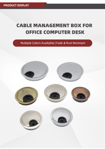 Office Hardware Cable Desk Grommet 35/50/53/60/80 mm Wire Box