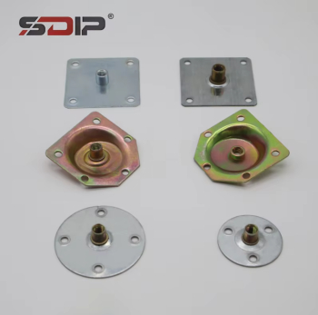 Wooden Leg Connector Hexagonal Angled Iron Plate Sofa Table and Chair Hardware Thickened Living Room Panel