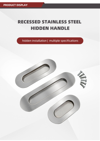 Zinc Alloy Hidden Embedded Cabinet Handle