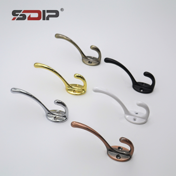 Heavy-Duty Zinc Alloy Wall-Mounted Coat Hooks