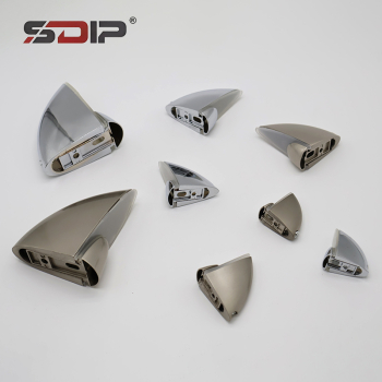 Zinc Alloy Hardware Adjustable Glass Holder Clip