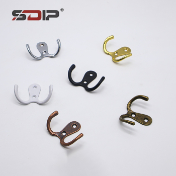 Vintage Zinc Alloy Double Wall Hooks