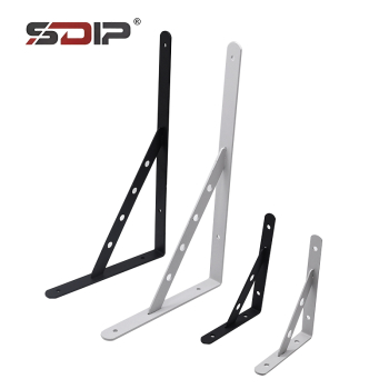  Cold-rolled Steel Wall-mounted Shelves and Tables, with Triangular Design Brackets for the Walls